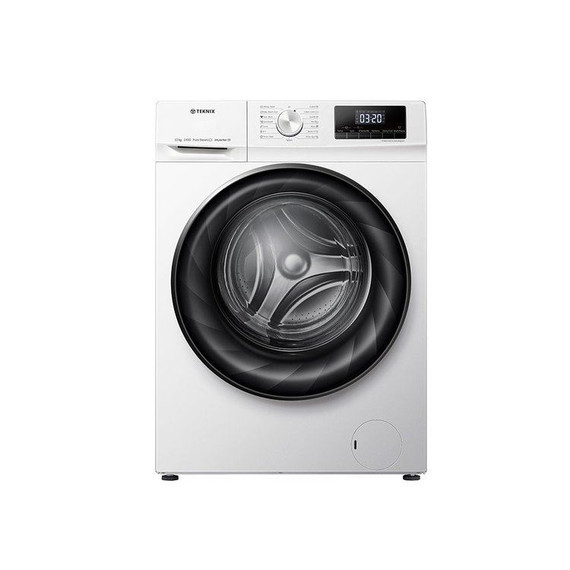 Teknix TKW12142HW 12 kg Washing Machine 1400 Spin LED display White A Rated