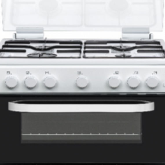 Hostess DOG60W 60cm Double Oven Gas Cooker - White