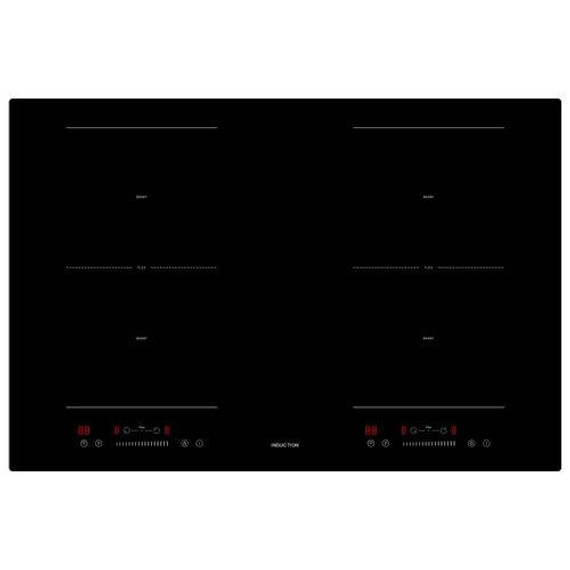 Teknix SCIH77SL 77cm Induction Hob Slider Touch Control - Black