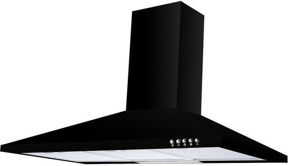 Culina UBSCH90BL 90cm Chimney Hood - Black