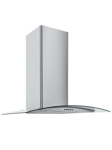 Culina CG60SSPF 60cm Curved Glass Chimney Hood - Stainless Steel