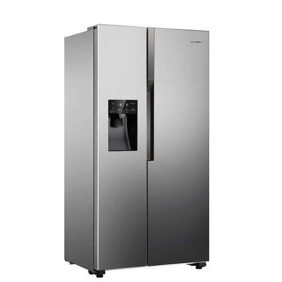 Teknix THSBS1791INX American 2 Door Side by Side Fridge Freezer - Stainless Steel
