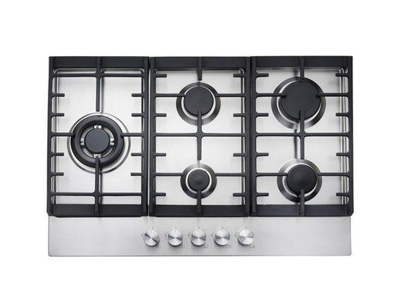 Teknix SCGH751X 5 Burner Gas Hob 75cm - Stainless Steel