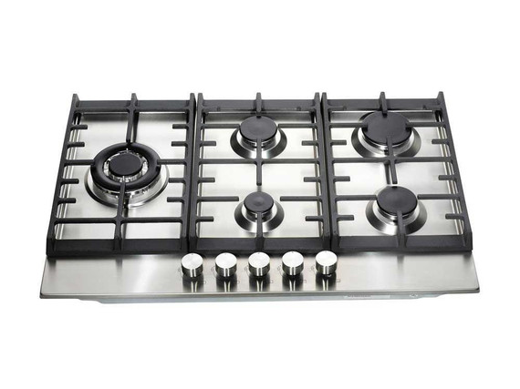 Teknix SCGH751X 5 Burner Gas Hob 75cm - Stainless Steel
