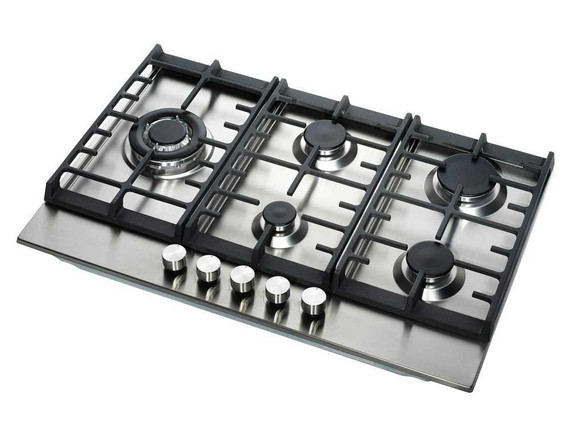 Teknix SCGH751X 5 Burner Gas Hob 75cm - Stainless Steel
