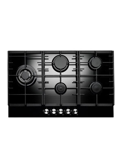 Teknix SCGH751B 5 Burner Gas Hob 75cm - Black Glass