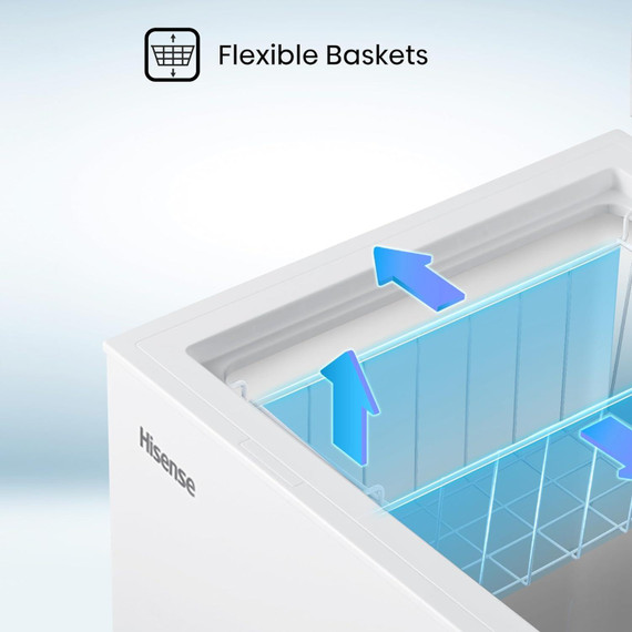 Hisense FC247D4AWLE 191L Freestanding Chest Freezer - White