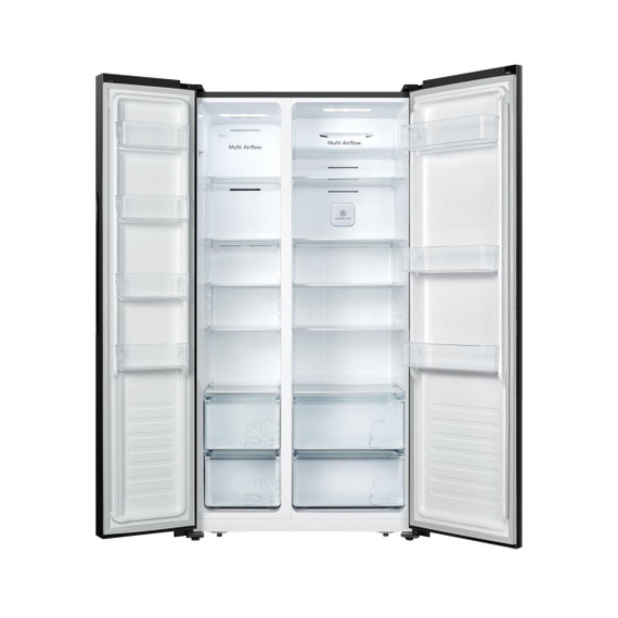 Fridgemaster MS91520EB Total No Frost American Fridge Freezer - Black