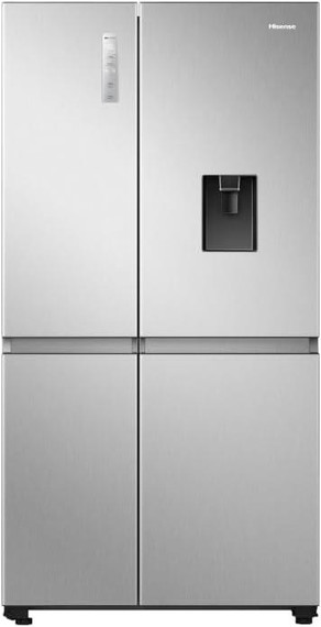 Hisense RS840N4WCE Non-Plumbed American Style Fridge Freezer - Stainless Steel