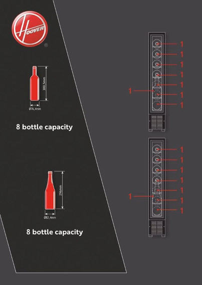 Hoover HWCB15UKSSM Integrated Wine Cooler