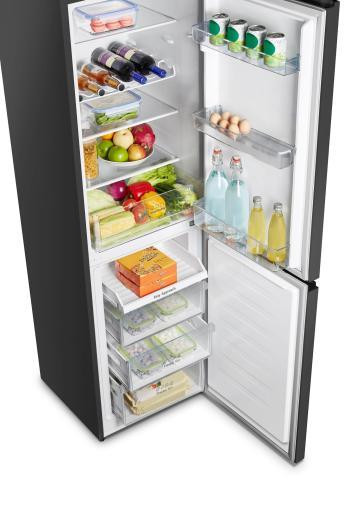 Hisense RB327N4BBE 256L 55cm Freestanding Fridge Freezer - Black