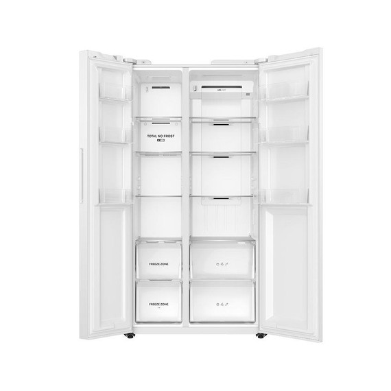 Teknix TX2SBS1791PW 2 Door American Style Fridge Freezer - White