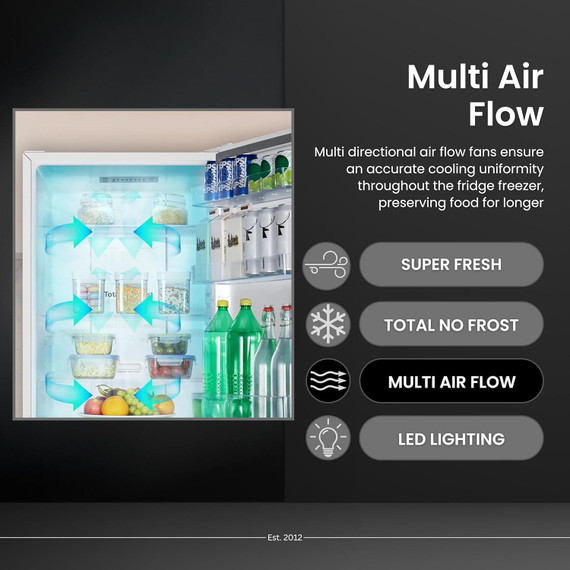 Teknix FFPH186W 207L Total No Frost Fridge Freezer - White