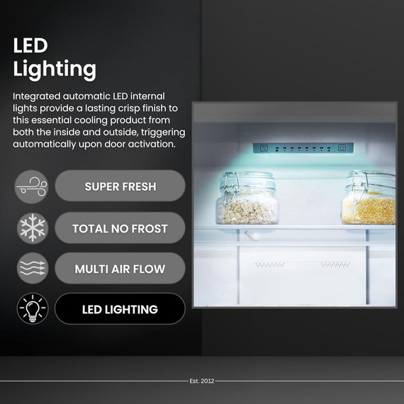 Teknix FFPH186W 207L Total No Frost Fridge Freezer - White