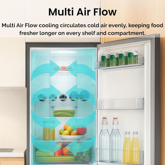 Teknix FFPH1825PB 55cm Freestanding 50/50 Frost Free Fridge Freezer - Black