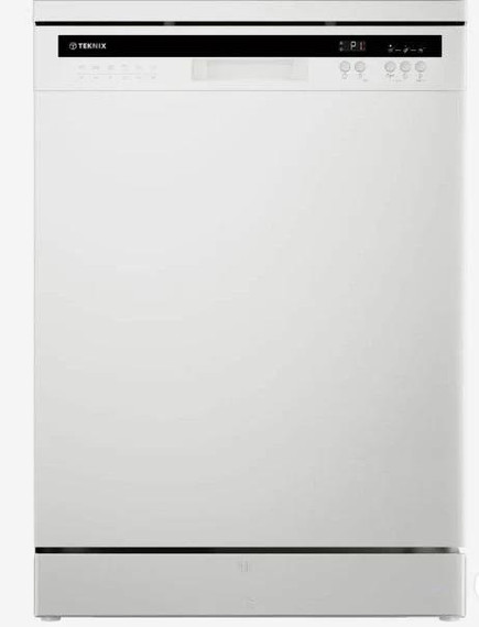 Teknix TX3FD618S 15 Place Settings Freestanding Dishwasher - Silver