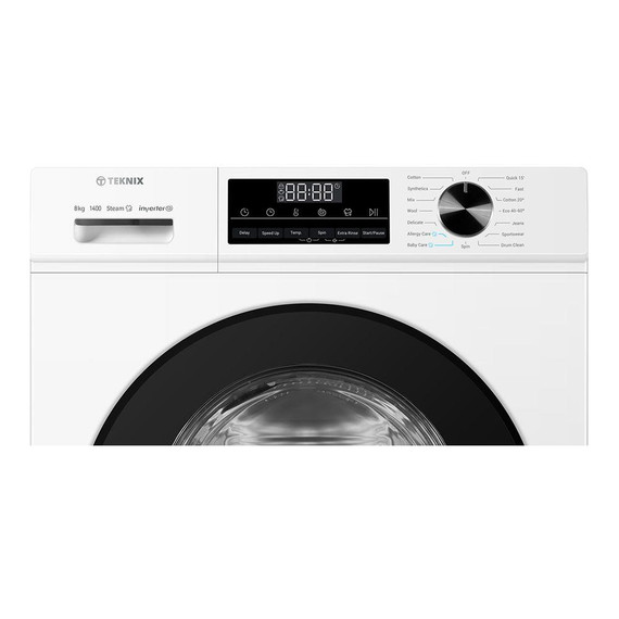Teknix TK3W814XW Washing Machine 8Kg 1400Spin - White