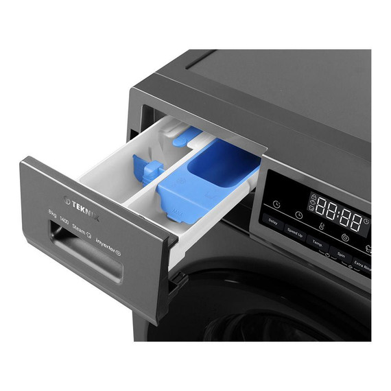 Teknix TK3W814XS Washing Machine 8Kg 1400Spin - Graphite