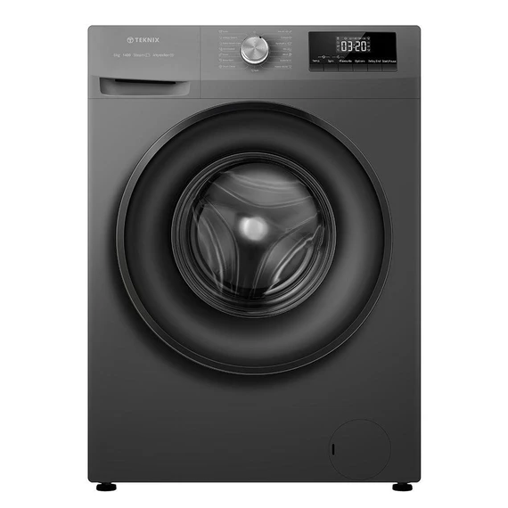 Teknix TK2W814HS Washing Machine 8Kg 1400Spin - Titanium