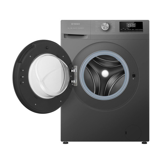 Teknix TK2W814HS Washing Machine 8Kg 1400Spin - Titanium