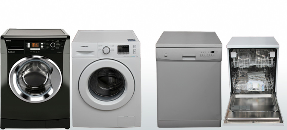Washing Machines, Dryers, Washer Dryers, Dishwashers