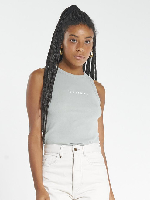 Minimal Thrills Racer Front Tank - Eucalyptus Minimal Thrills Racer Front Tank - Eucalyptus