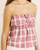 CHELSEA CHECK STRAPLESS TOP