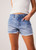 Isabella  Hemp Denim Low Rise Shorts