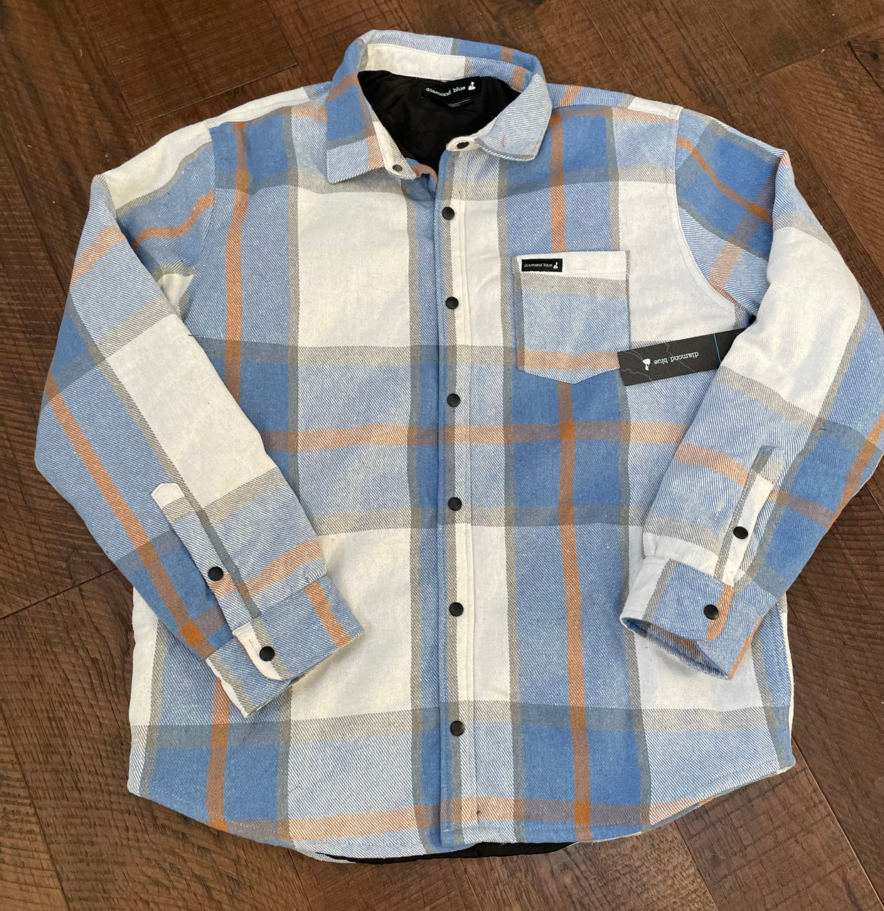 DB Quilted Flannel-blue