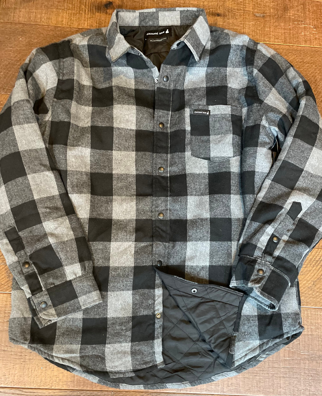 DB Quilted Flannel-blue