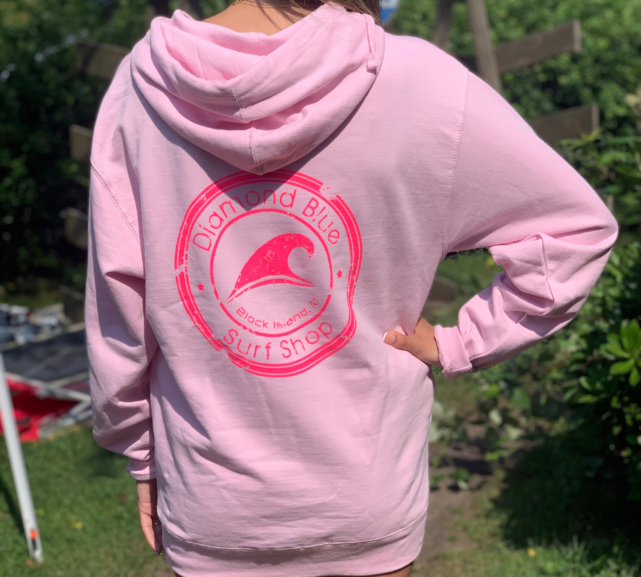 DB Pink Hoodie - DIAMONDBLUE SURF SHOP