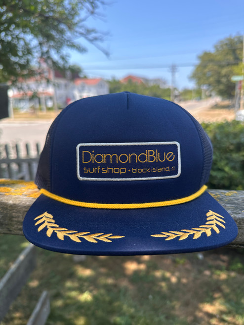 DB rectangle patch navy/gold