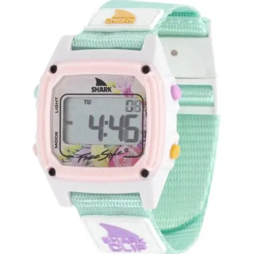 Shark watch - teal/baby pink/floral Shark watch - teal/baby pink/floral