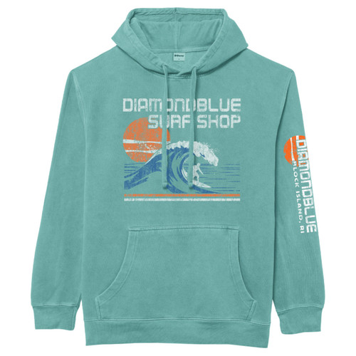 db wave hoodie turquoise