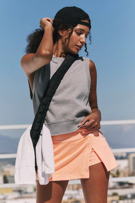 HOT SHOT MINI SKORT-PASTEL PEACH