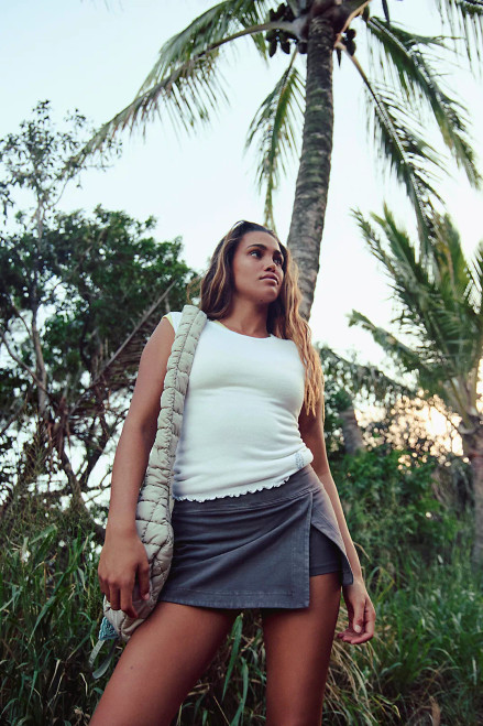 HOT SHOT MINI SKORT-CHOCOLATE