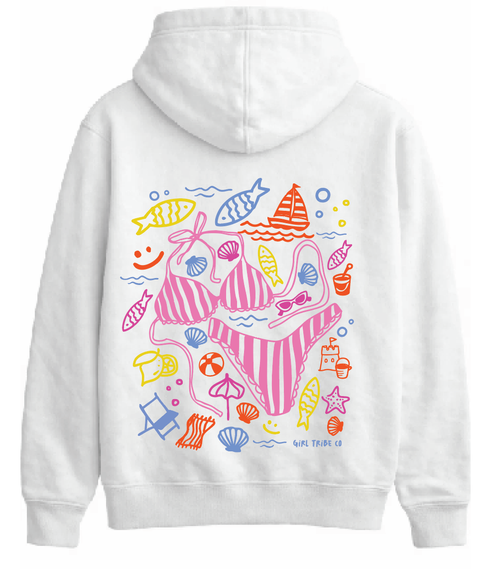 Girl Tribe Co Embroidered Bikini Summer Hoodie