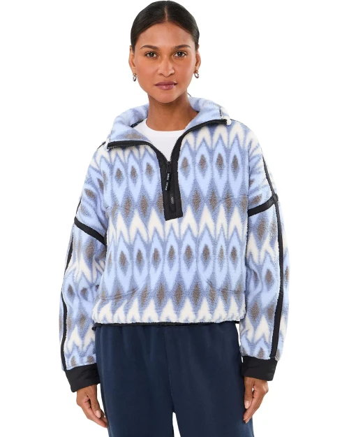 Printed Mountain High 1/2 Zip - Argyle