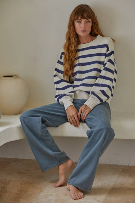 Knit Oversized Striped Sweater