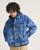camo denim trucker jacket stonewash blue