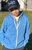 DB Youth Royal Blue zip up hoodie