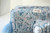 Dusty blue vines travel/organizer bag