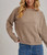 boat neck rolled trim soft heathered knit