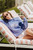 Out of Office Bikini Hoodie in Blue