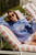 Out of Office Bikini Hoodie in Blue