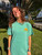 DB Wave Patch Tee-Aqua