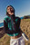 Sky High Fleece Vest - Green with Lunar