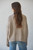 Cable Knit Mock Neck Cardigan