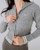 DEVIL GIRL KNITTED ZIP THROUGH HOOD