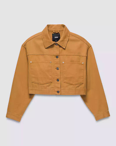 Raynes Crop Trucker Jacket/Brown Sugar - DIAMONDBLUE SURF SHOP
